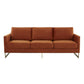 LeisureMod Lincoln Modern Mid-Century Upholstered Velvet Sofa with Gold Frame | Sofas | Modishstore - 26
