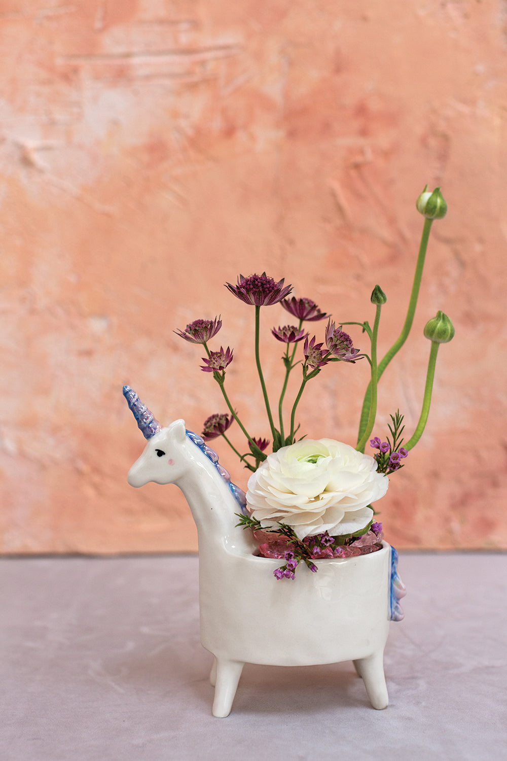 Lolly Unicorn Planter Set of 4 By Accent Decor | Planters, Troughs & Cachepots | Modishstore - 6