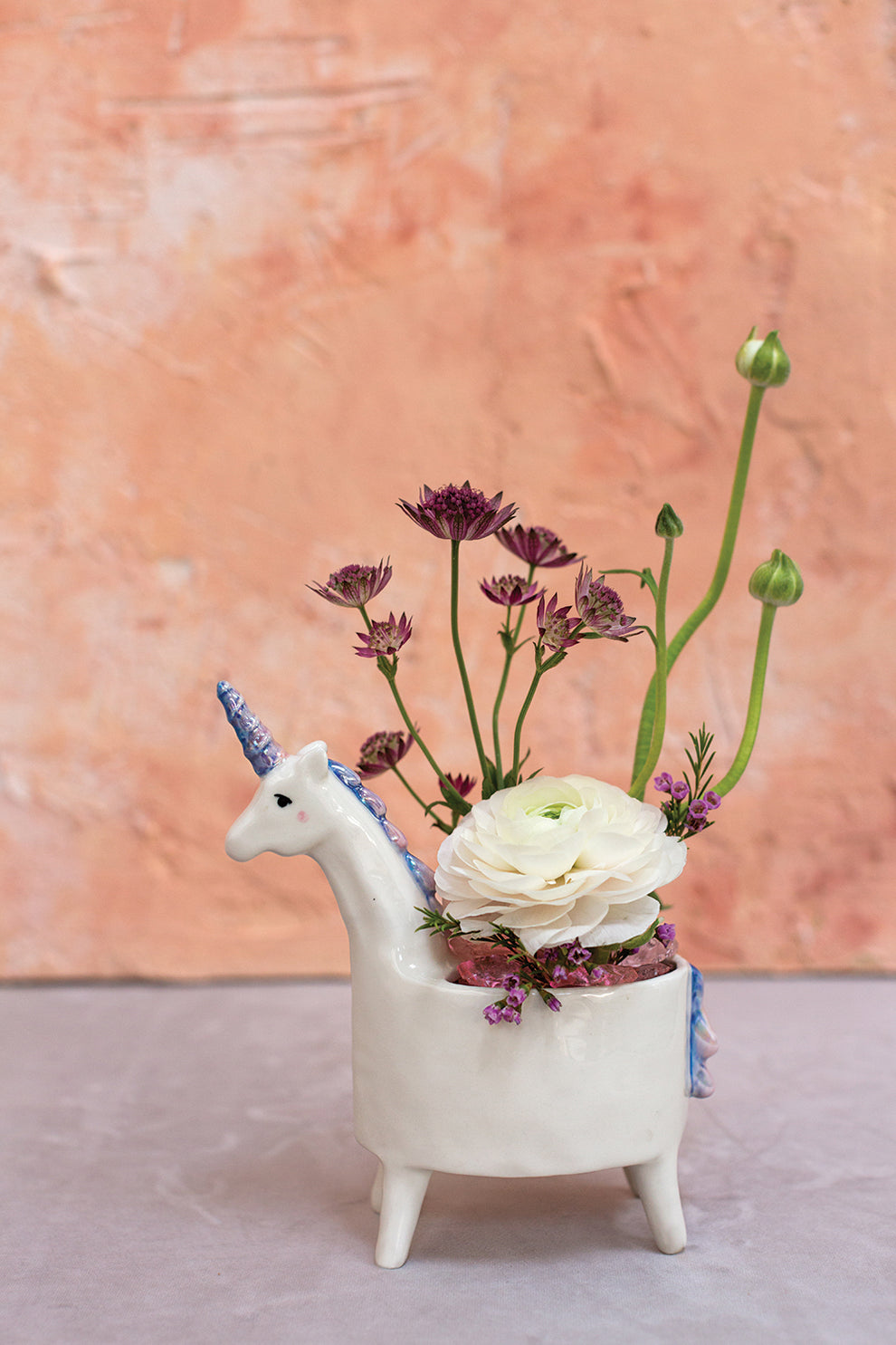Lolly Unicorn Planter Set of 4 By Accent Decor | Planters, Troughs & Cachepots | Modishstore - 6