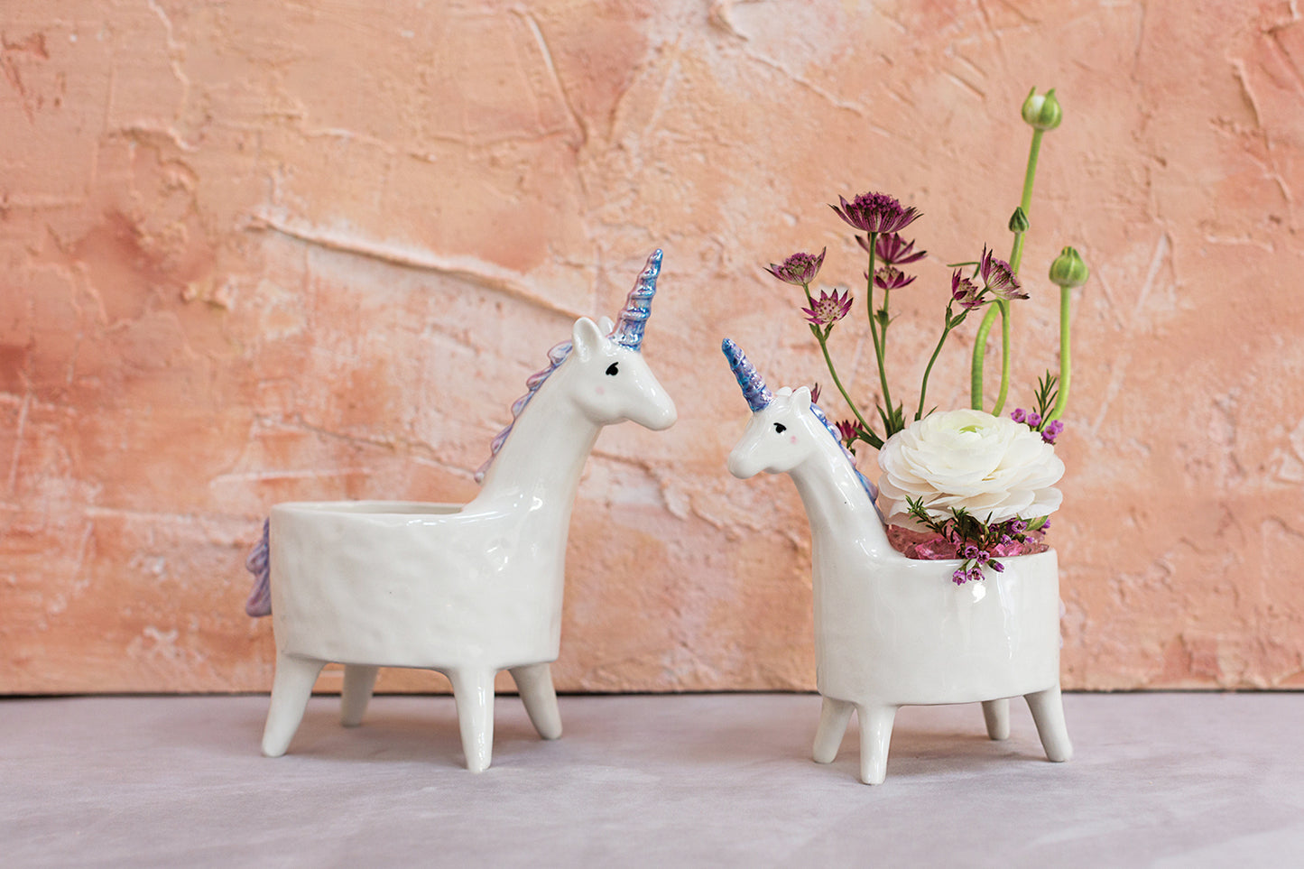 Lolly Unicorn Planter Set of 4 By Accent Decor | Planters, Troughs & Cachepots | Modishstore - 8