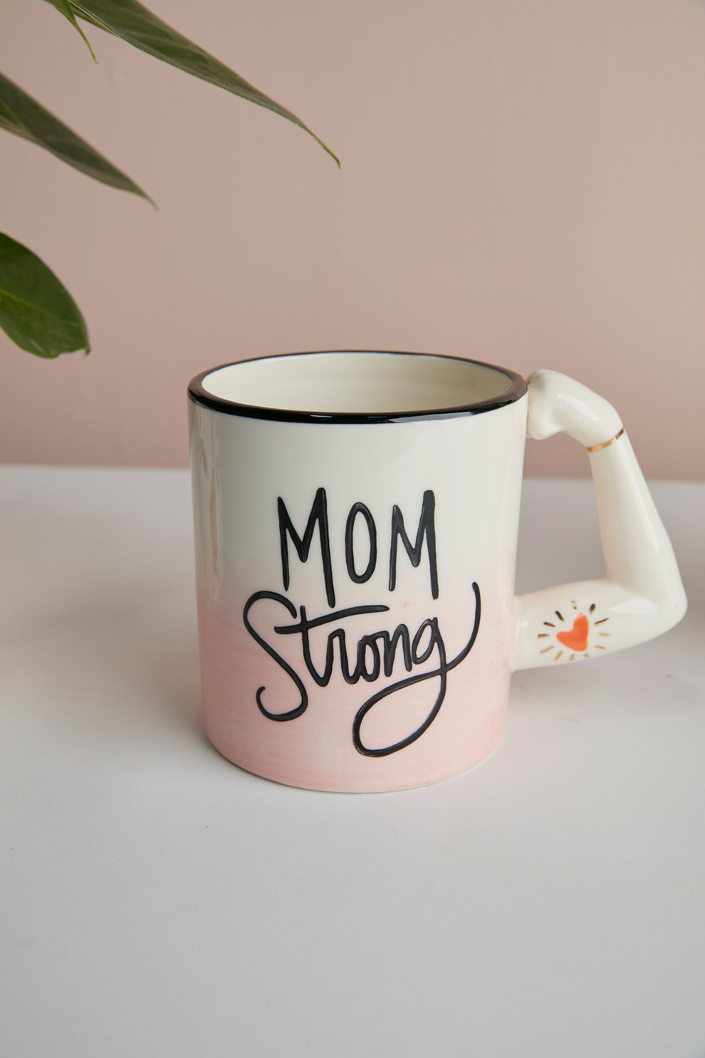 Mom Strong Mug Set of 4 By Accent Decor | Planters, Troughs & Cachepots | Modishstore - 4