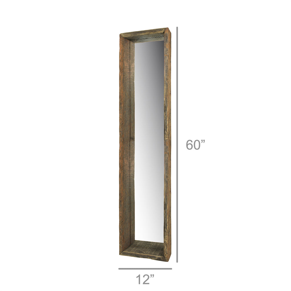 Ingram Mirror, ReclaiMedium Wood - Long By HomArt | Mirrors | Modishstore - 2