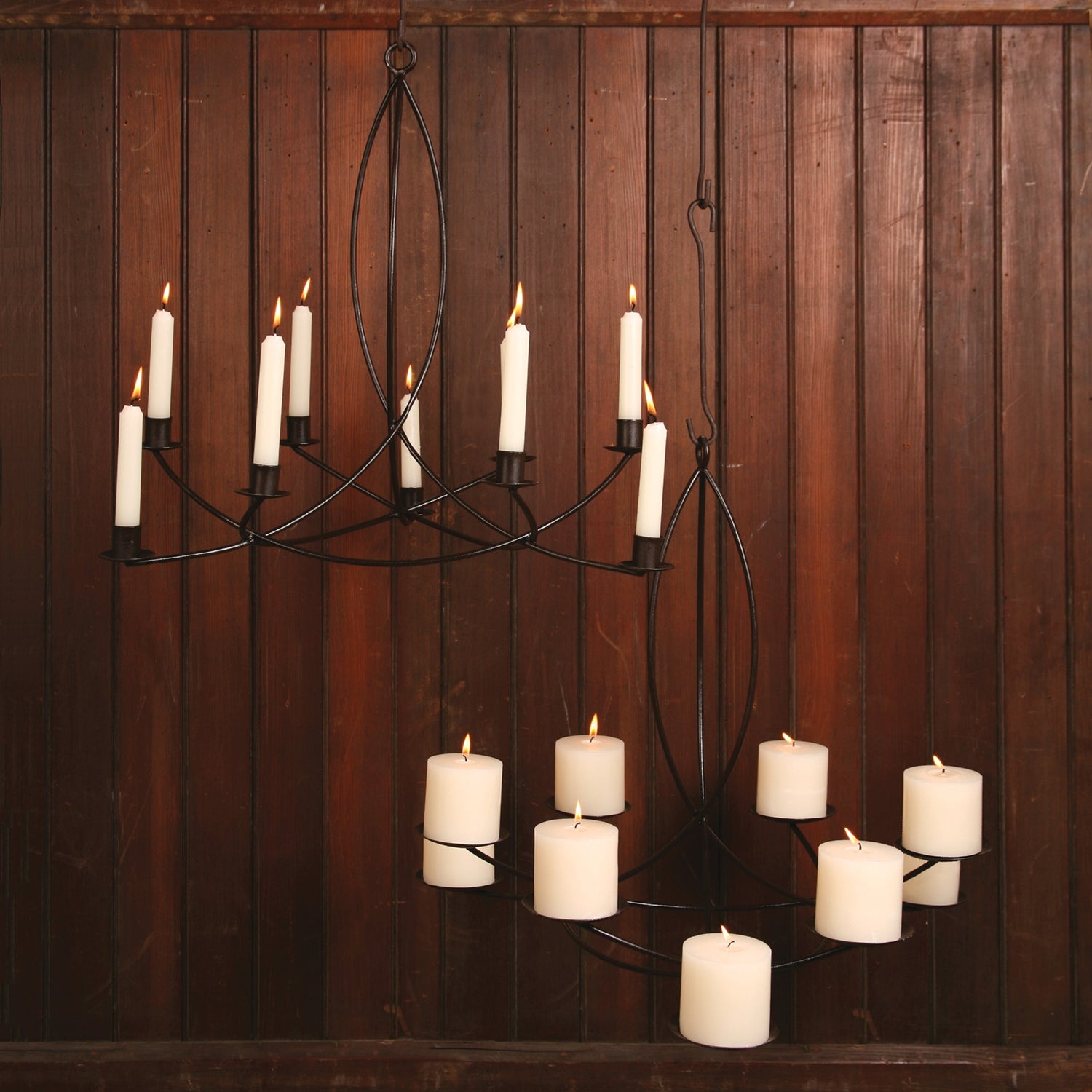 Odeon Chandelier - Taper - Rust By HomArt | Chandeliers | Modishstore