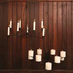 Odeon Chandelier - Taper - Rust By HomArt