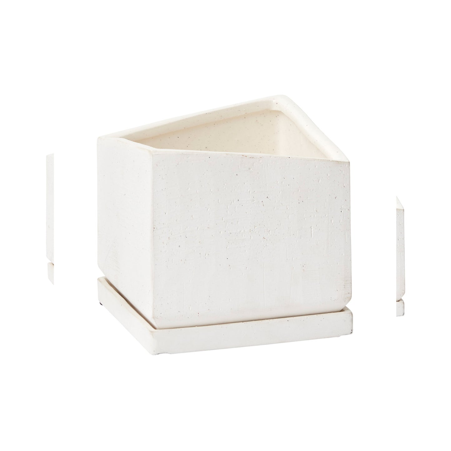 Tevy Pot Set of 2 By Accent Decor | Planters, Troughs & Cachepots | Modishstore - 2
