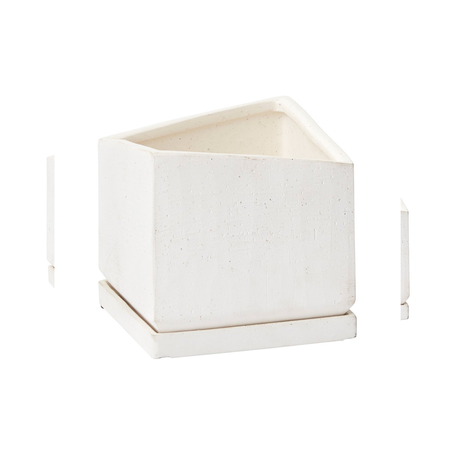 Tevy Pot Set of 2 By Accent Decor | Planters, Troughs & Cachepots | Modishstore - 2