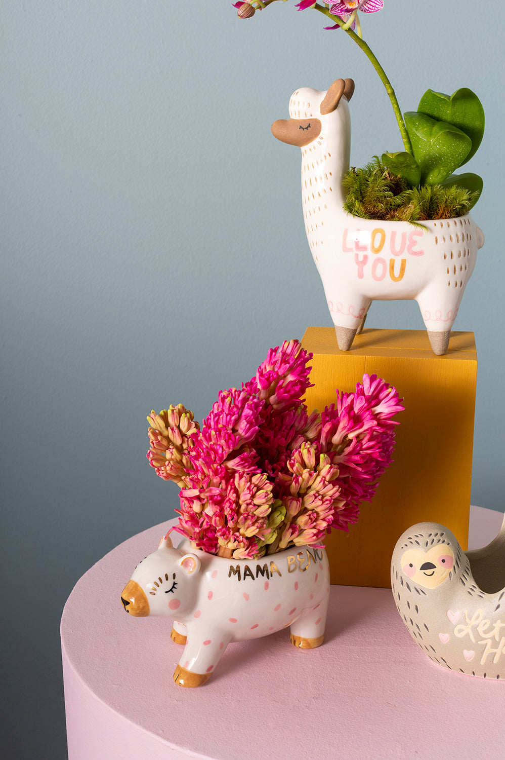 Fuzzy Feelings Collection Set of 4 By Accent Decor | Planters, Troughs & Cachepots | Modishstore - 11