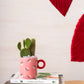 Lovestruck Mug Set of 4 By Accent Decor | Planters, Troughs & Cachepots | Modishstore - 5