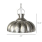 Farrah Scalloped Pendant Lamp - Antique Nickel By HomArt | Pendant Lamps | Modishstore - 6