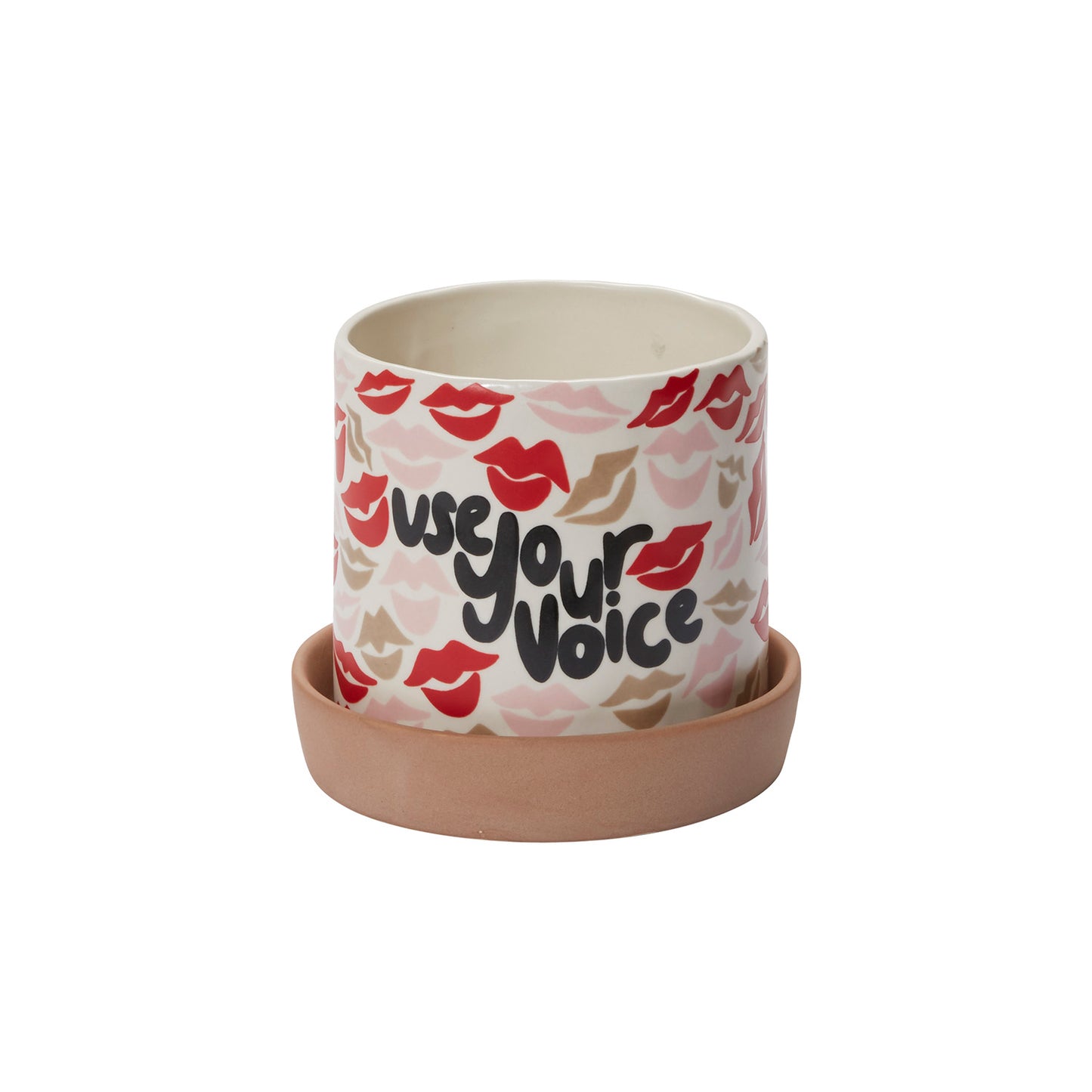 Use Your Voice Pot Set of 2 By Accent Decor | Planters, Troughs & Cachepots | Modishstore - 1