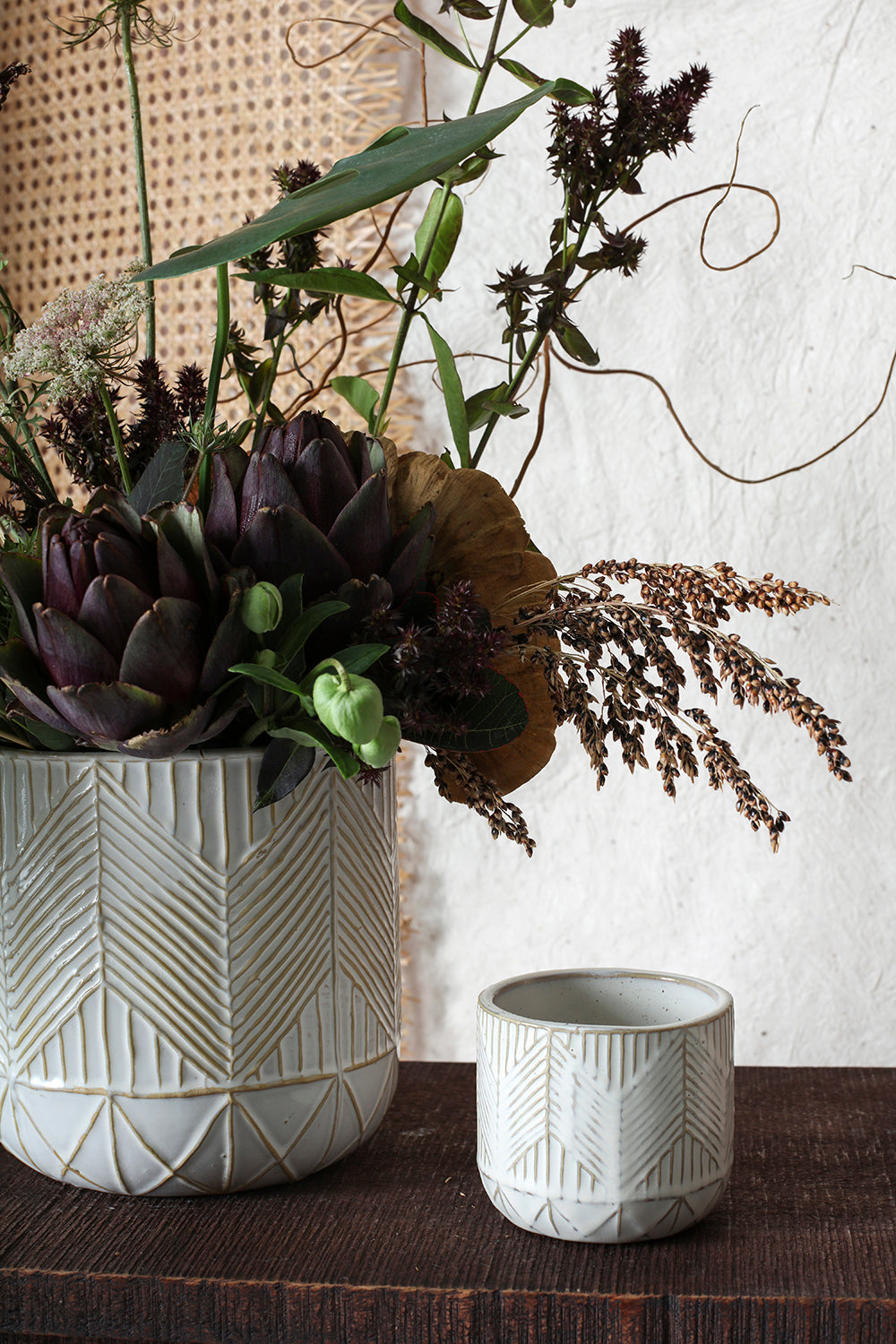 Whitcomb Pot Set of 8 By Accent Decor | Planters, Troughs & Cachepots | Modishstore - 5