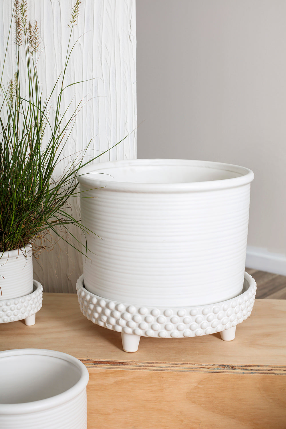 Jane Footed Pot Set of 4 By Accent Decor | Planters, Troughs & Cachepots | Modishstore - 19