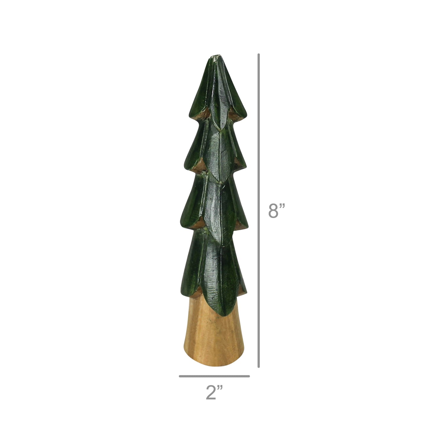 York Tree, Wood - Small Set Of 4 By HomArt | Tabletop Trees | Modishstore - 2