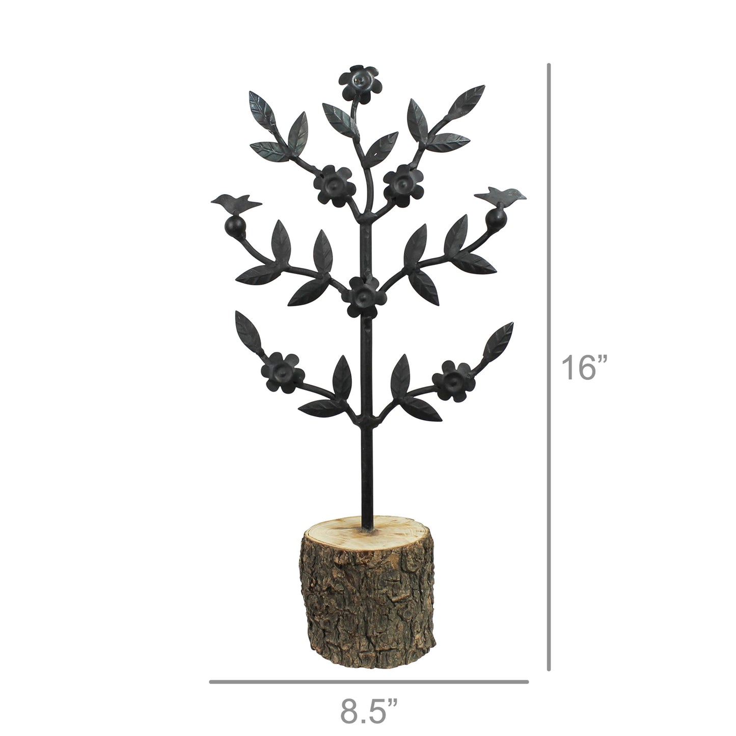 Bola Tree, Iron & Wood Set Of 4 By HomArt | Tabletop Trees | Modishstore - 2
