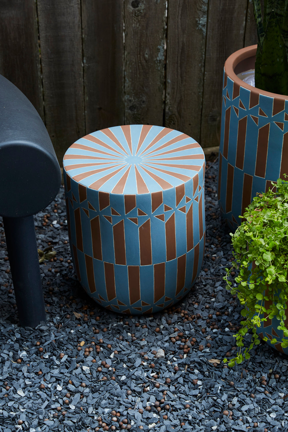 Kaleidoscope Stool By Accent Decor | Planters, Troughs & Cachepots | Modishstore - 4