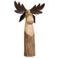Moose, Wood & Metal - Large Set Of 4 By HomArt | Figurines | Modishstore - 2