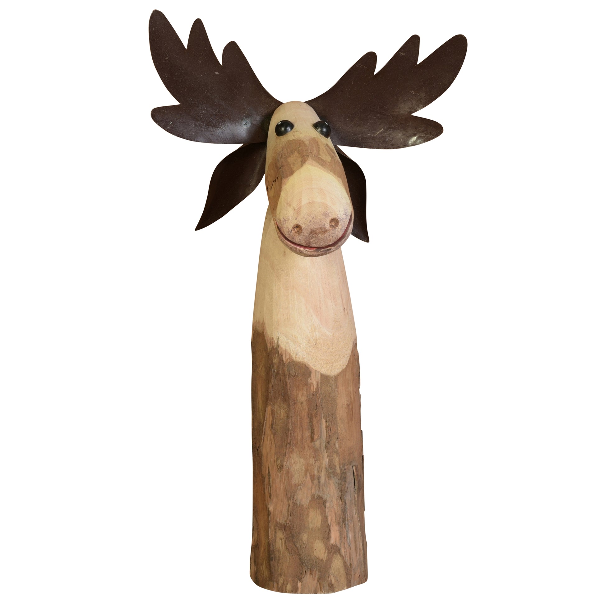Moose, Wood & Metal - Large Set Of 4 By HomArt | Figurines | Modishstore - 2