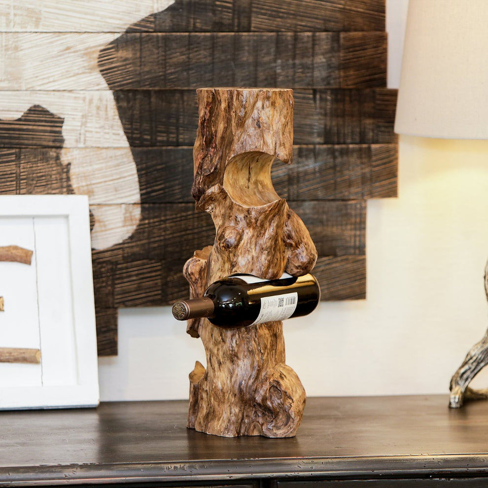 Coffee Root Wine Holder Set of 2 By Garden Age Supply | Sculptures | Modishstore - 3