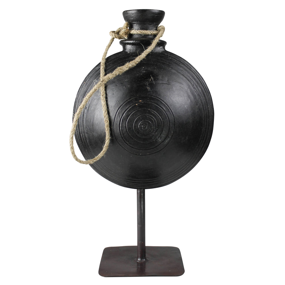 Bola Clay Pot on Stand - Medium Set Of 4 By HomArt | Planters, Troughs & Cachepots | Modishstore - 3