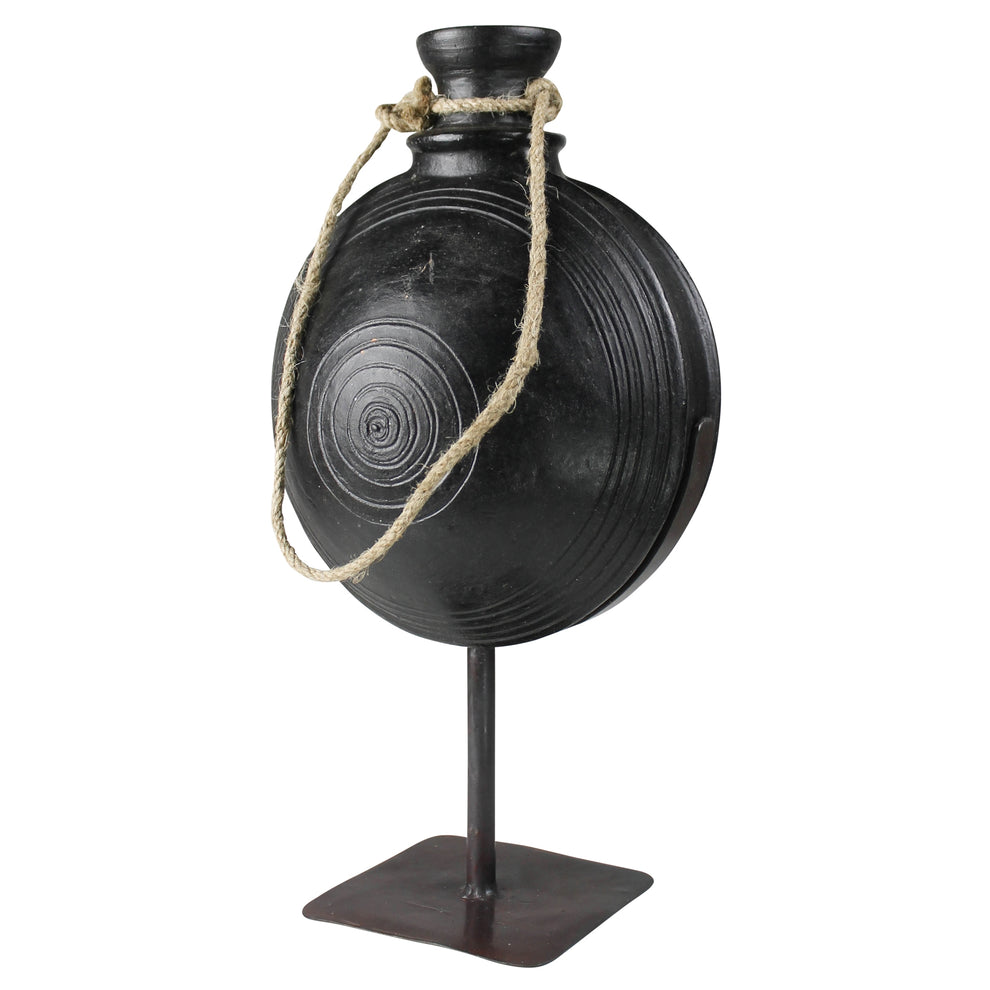 Bola Clay Pot on Stand - Medium Set Of 4 By HomArt | Planters, Troughs & Cachepots | Modishstore - 2