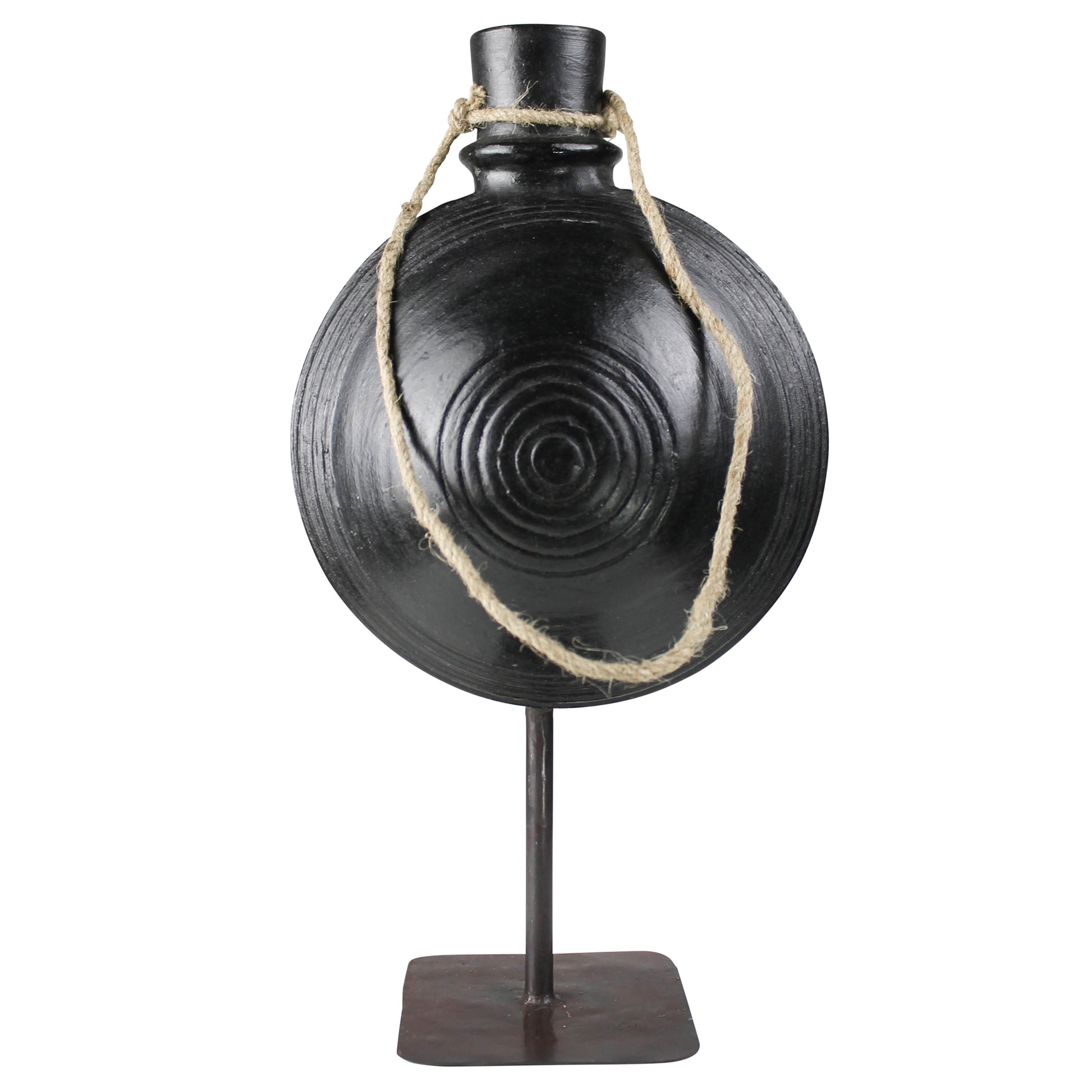 Bola Clay Pot on Stand - Large Set Of 4 By HomArt | Planters, Troughs & Cachepots | Modishstore - 3