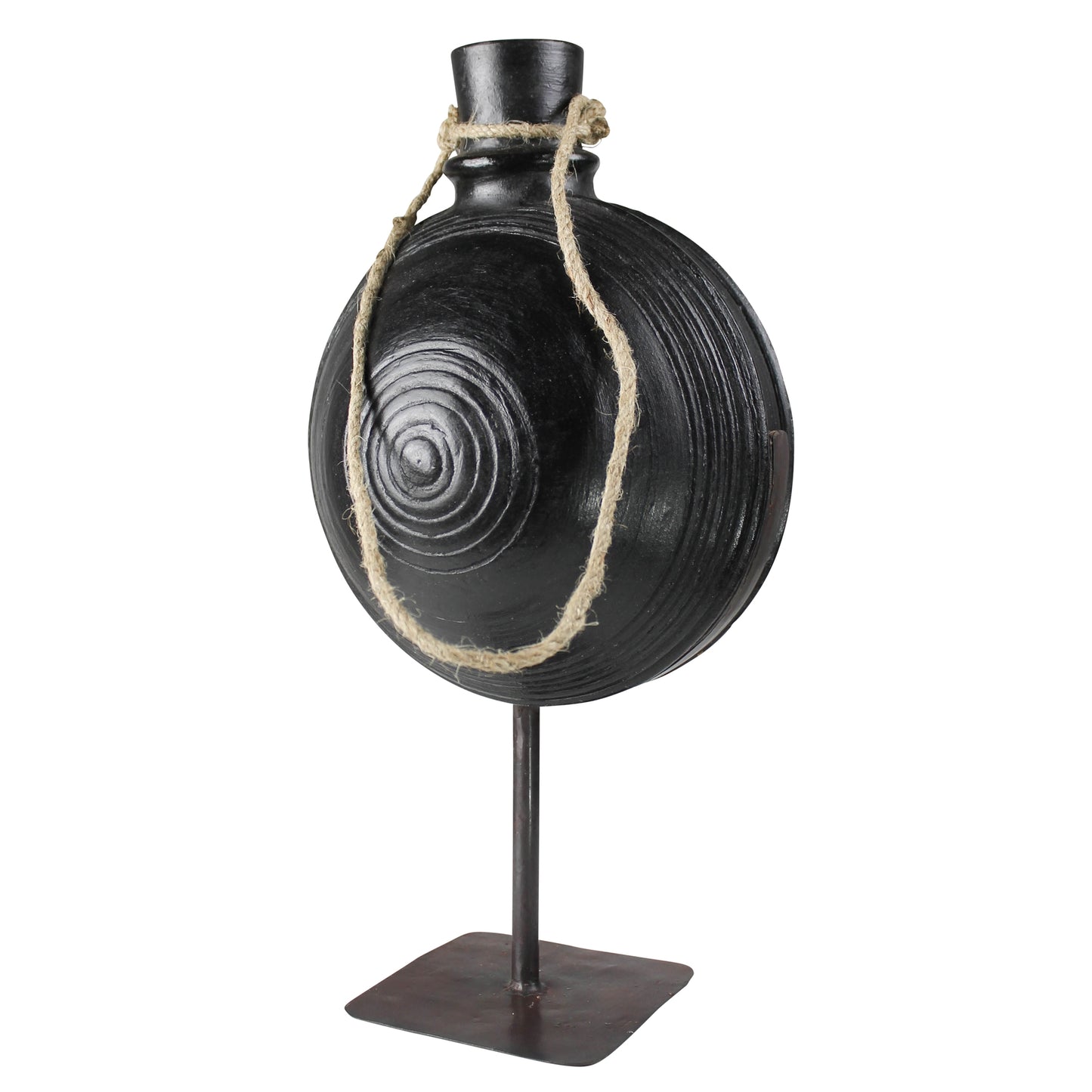 Bola Clay Pot on Stand - Large Set Of 4 By HomArt | Planters, Troughs & Cachepots | Modishstore - 2