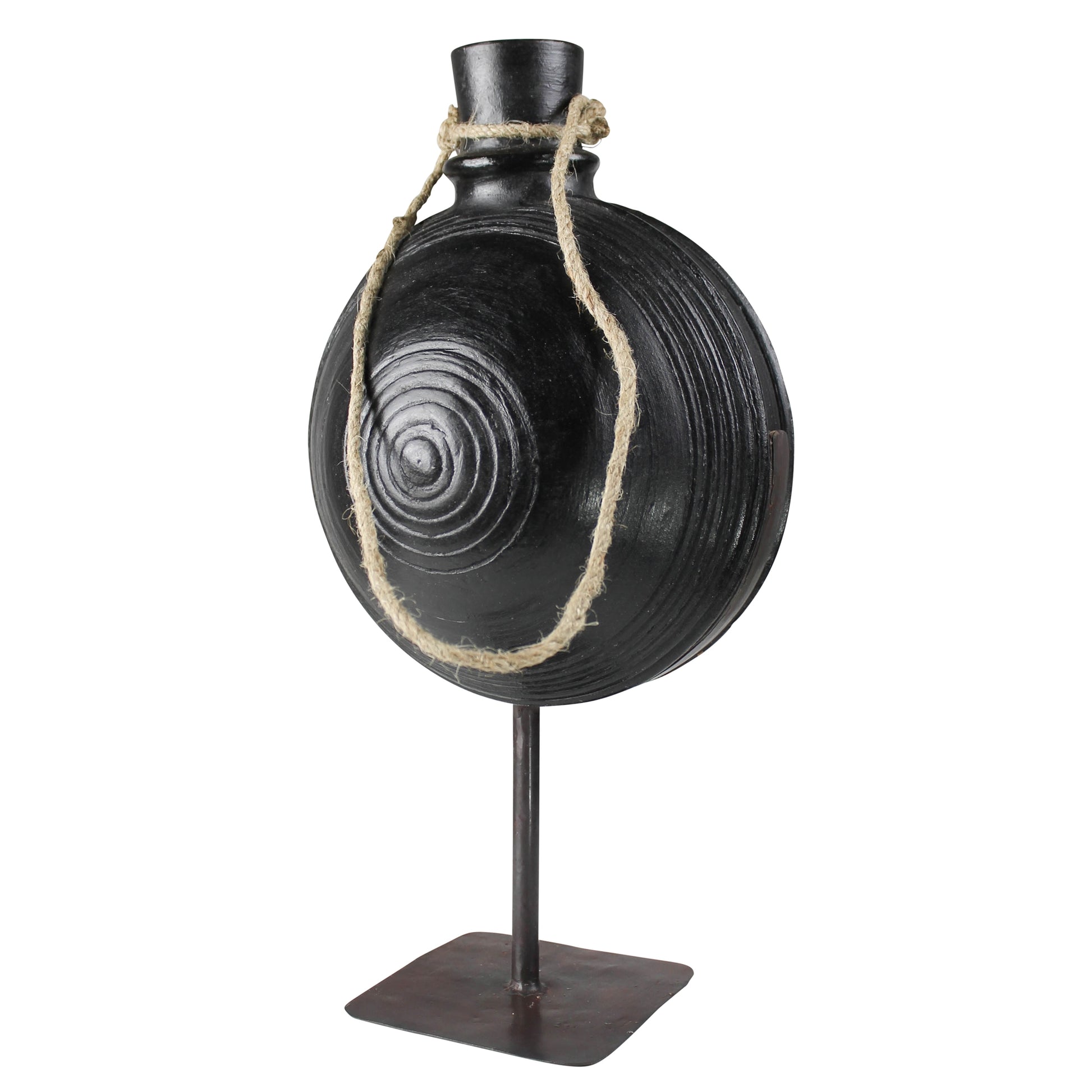 Bola Clay Pot on Stand - Large Set Of 4 By HomArt | Planters, Troughs & Cachepots | Modishstore - 2