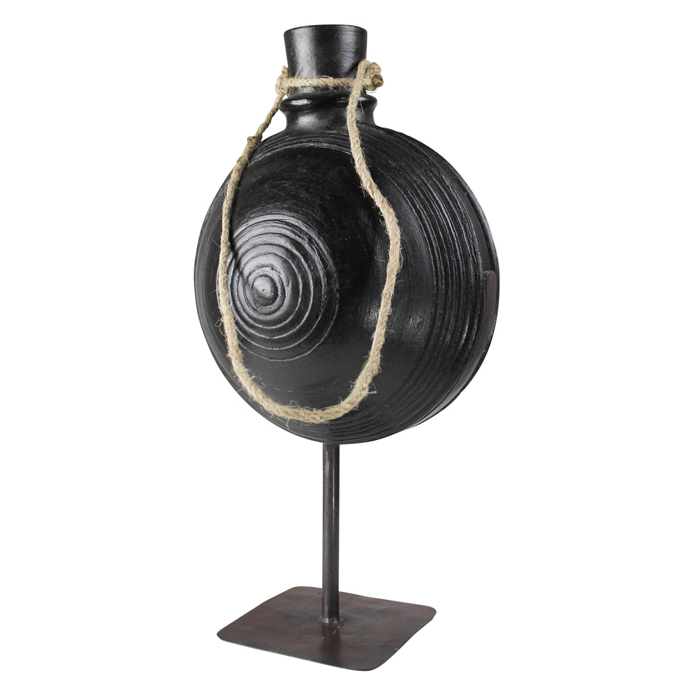Bola Clay Pot on Stand - Large Set Of 4 By HomArt | Planters, Troughs & Cachepots | Modishstore - 2