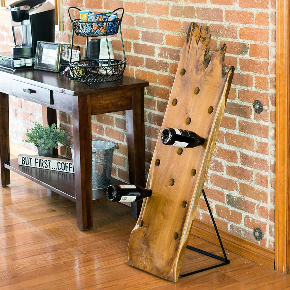 Reclaimed Teak Wine Rack By Garden Age Supply | Sculptures | Modishstore - 2