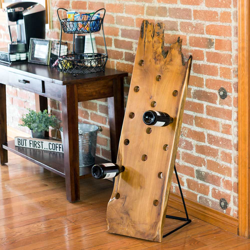 Reclaimed Teak Wine Rack By Garden Age Supply | Sculptures | Modishstore - 1