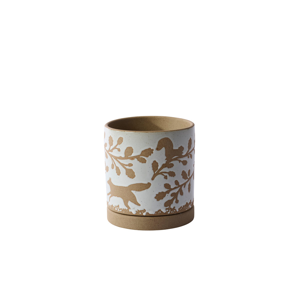 Foxtail Pot with Saucer Set of 4 By Accent Decor | Planters, Troughs & Cachepots | Modishstore - 2