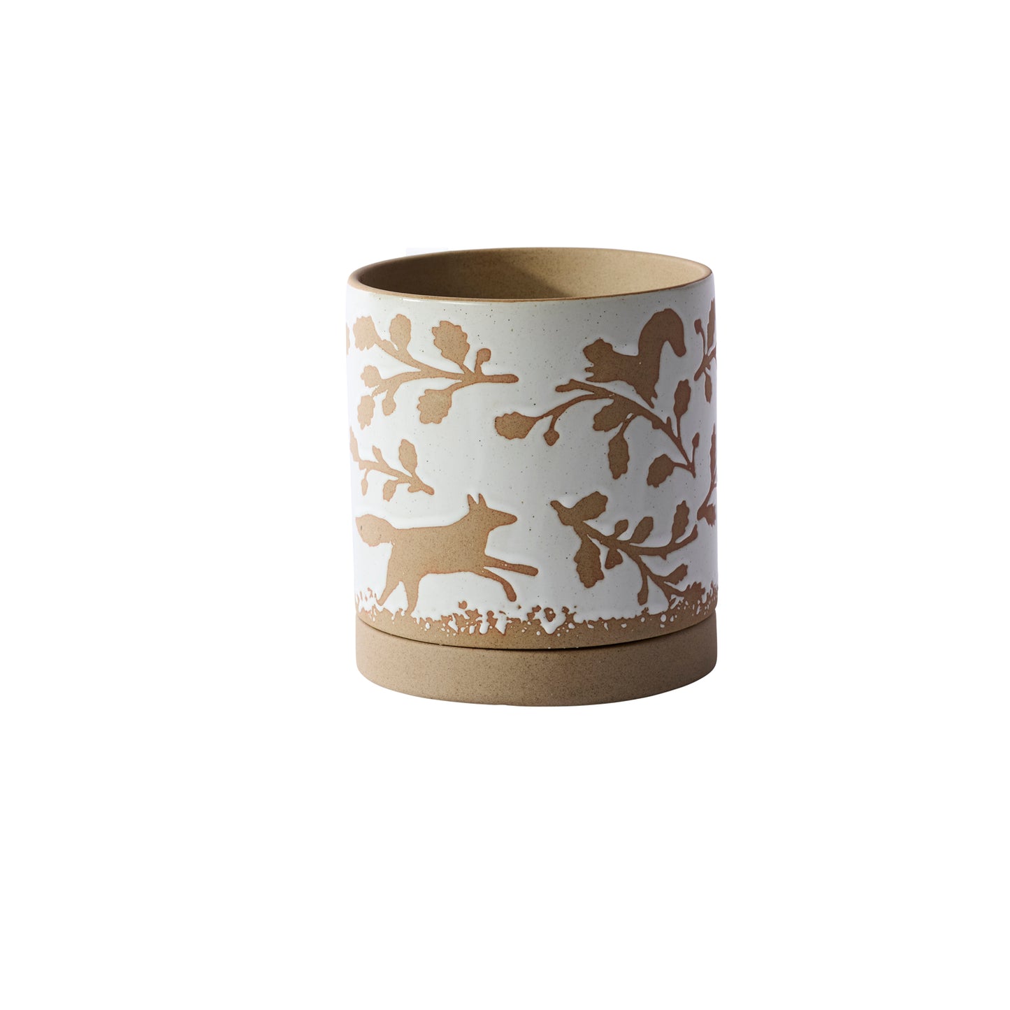 Foxtail Pot with Saucer Set of 4 By Accent Decor | Planters, Troughs & Cachepots | Modishstore - 7