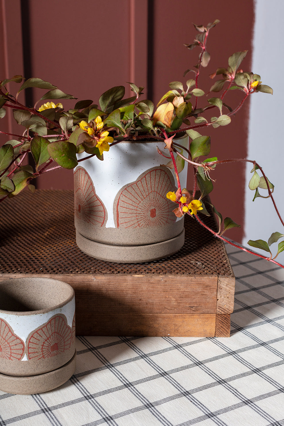 Protea Pot Set of 8 By Accent Decor | Planters, Troughs & Cachepots | Modishstore - 9