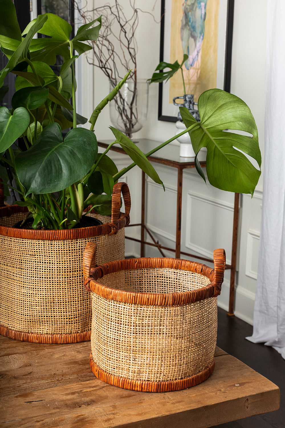 Maple Basket - Set of 2 By Accent Decor | Bins, Baskets & Buckets | Modishstore - 5