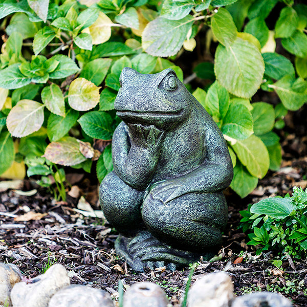 Thinking Frog Set of 2 By Garden Age Supply | Sculptures | Modishstore - 1