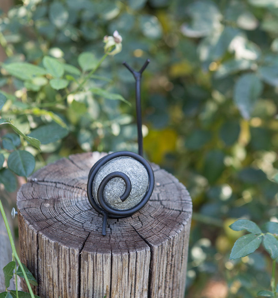 Stone Snail Set of 6 By Garden Age Supply | Minerals and Stones | Modishstore - 2