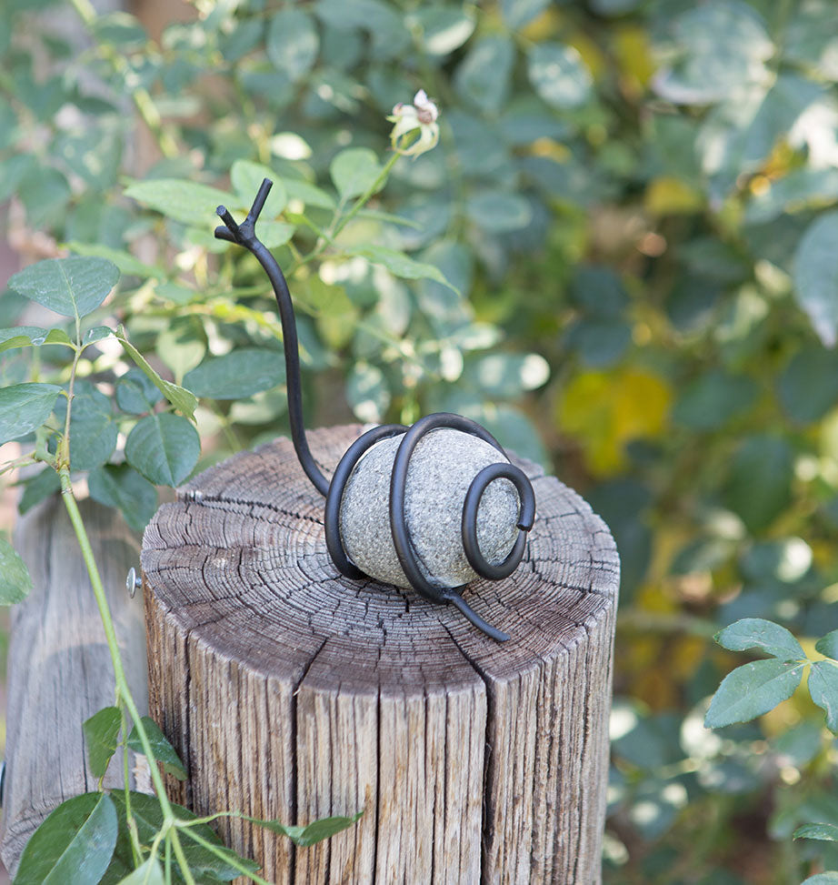 Stone Snail Set of 6 By Garden Age Supply | Minerals and Stones | Modishstore - 1