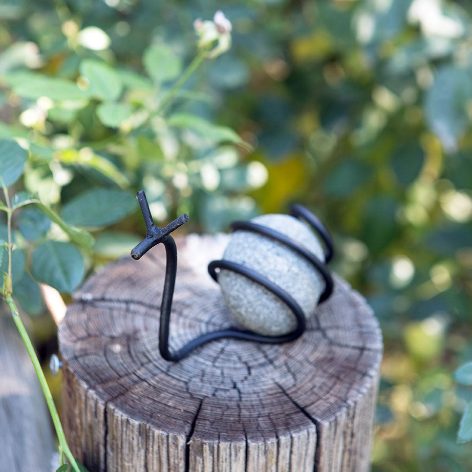 Stone Snail Set of 6 By Garden Age Supply | Minerals and Stones | Modishstore - 6