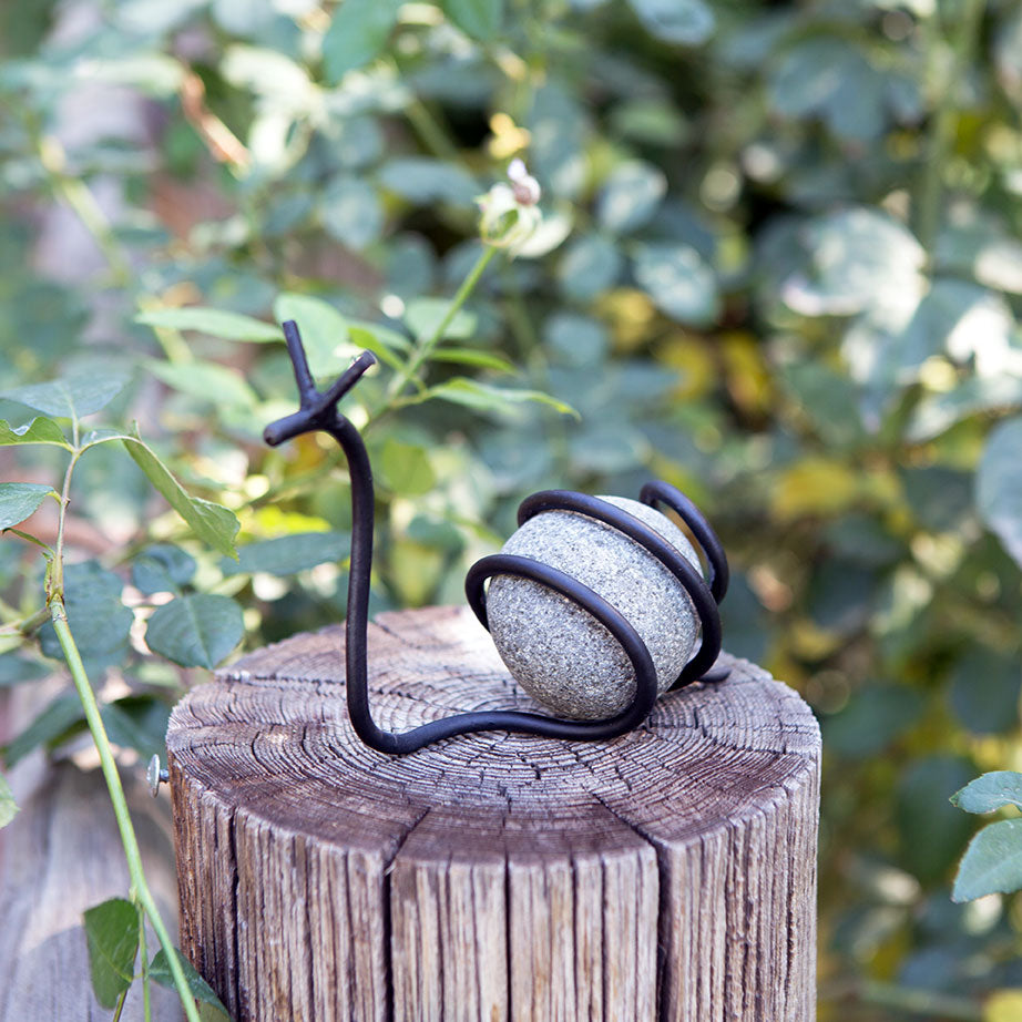 Stone Snail Set of 6 By Garden Age Supply | Minerals and Stones | Modishstore - 4