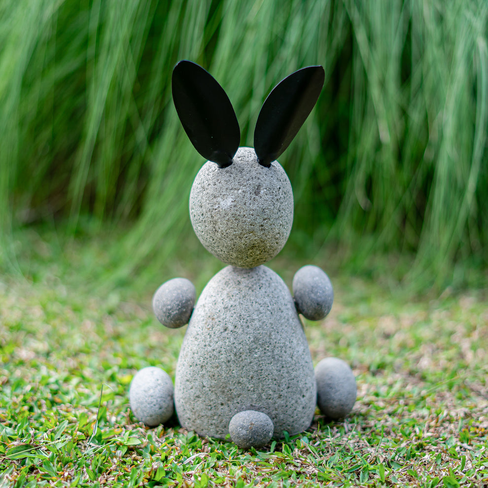Stone Rabbit By Garden Age Supply | Minerals and Stones | Modishstore - 3
