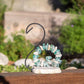 Stone & Glass Swan Set of 2 By Garden Age Supply