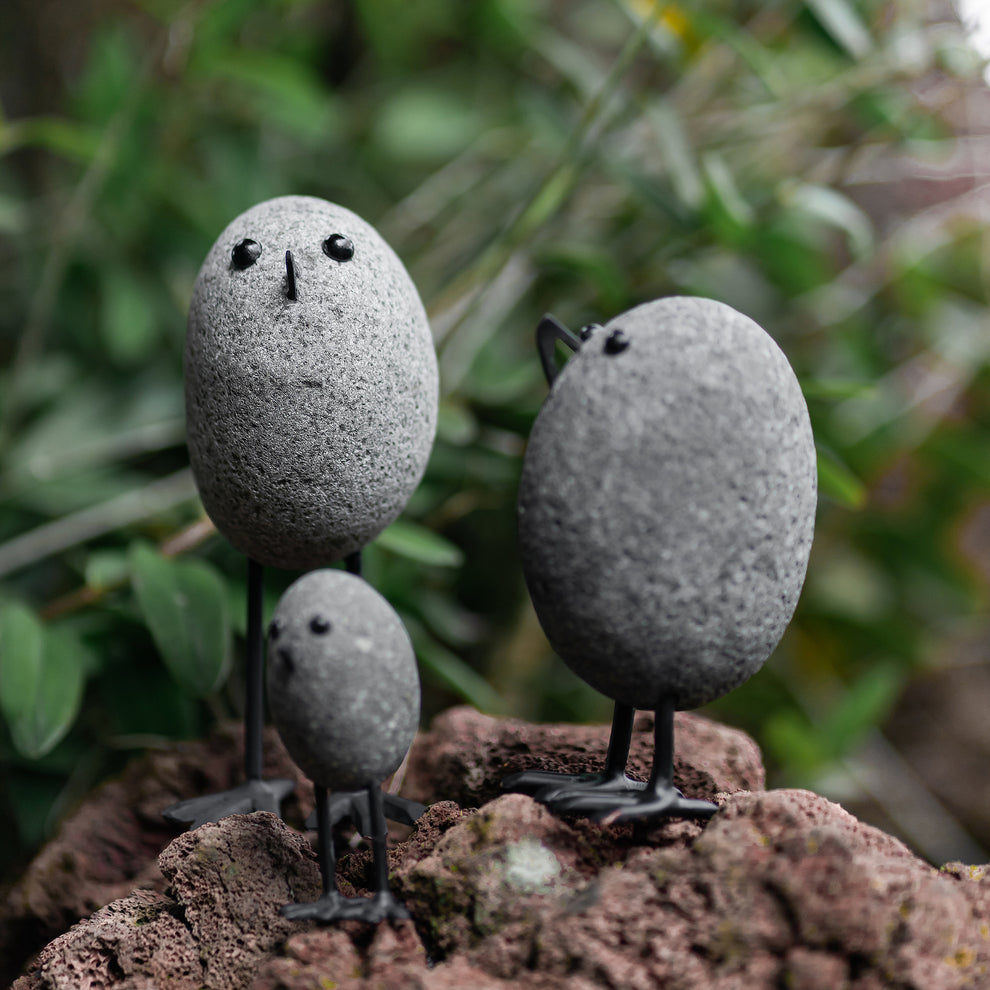 Beach Pebble Birds - Set of 3 Set of 2 By Garden Age Supply | Sculptures | Modishstore - 4
