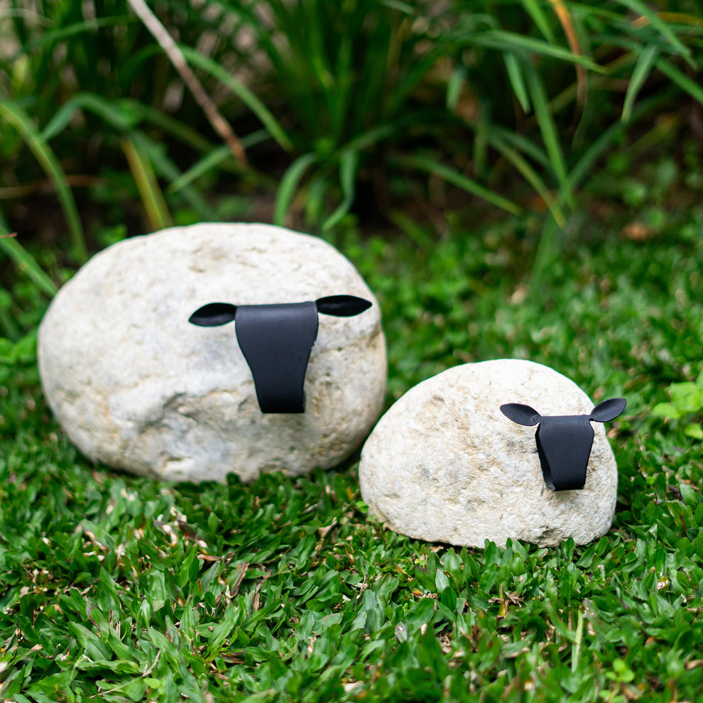 Baby Stone Sheep Set of 2 By Garden Age Supply | Minerals and Stones | Modishstore - 2