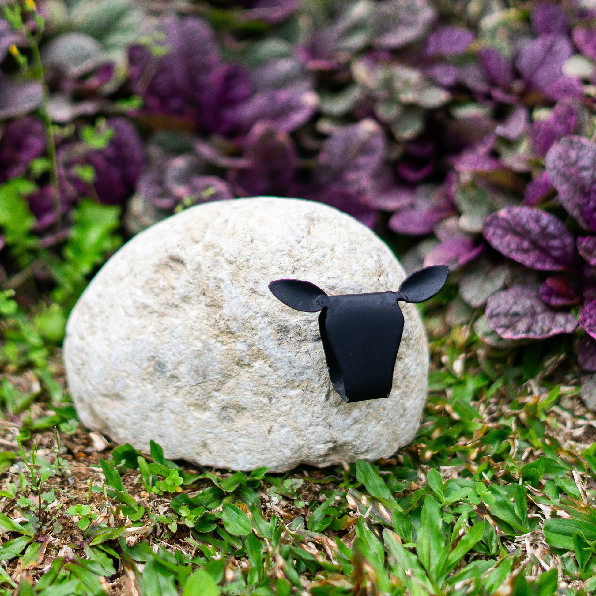 Baby Stone Sheep Set of 2 By Garden Age Supply | Minerals and Stones | Modishstore - 1