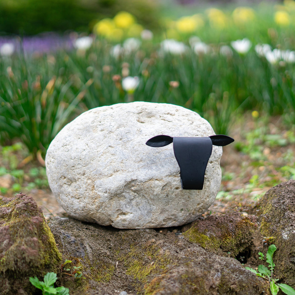 Mama Stone Sheep Set of 2 By Garden Age Supply | Minerals and Stones | Modishstore - 2