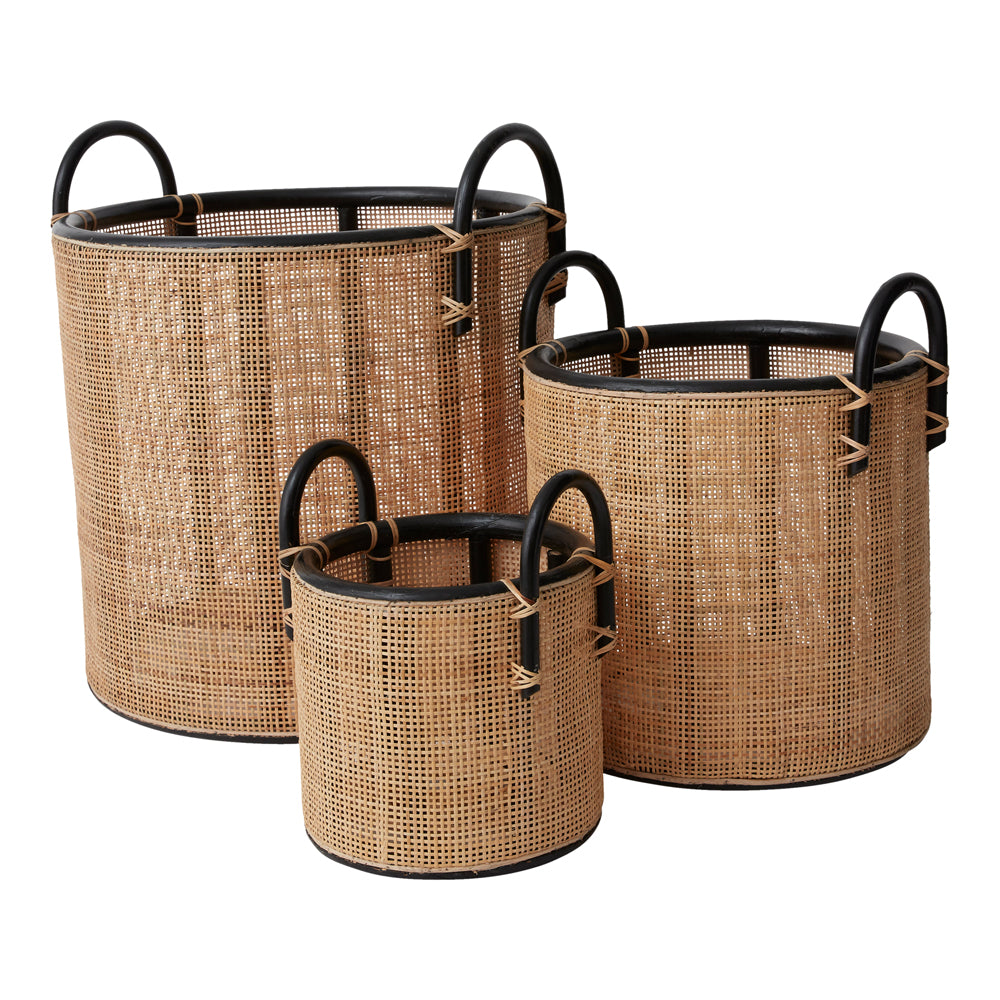 Townes Baskets - Set of 3 By Accent Decor | Bins, Baskets & Buckets | Modishstore - 2