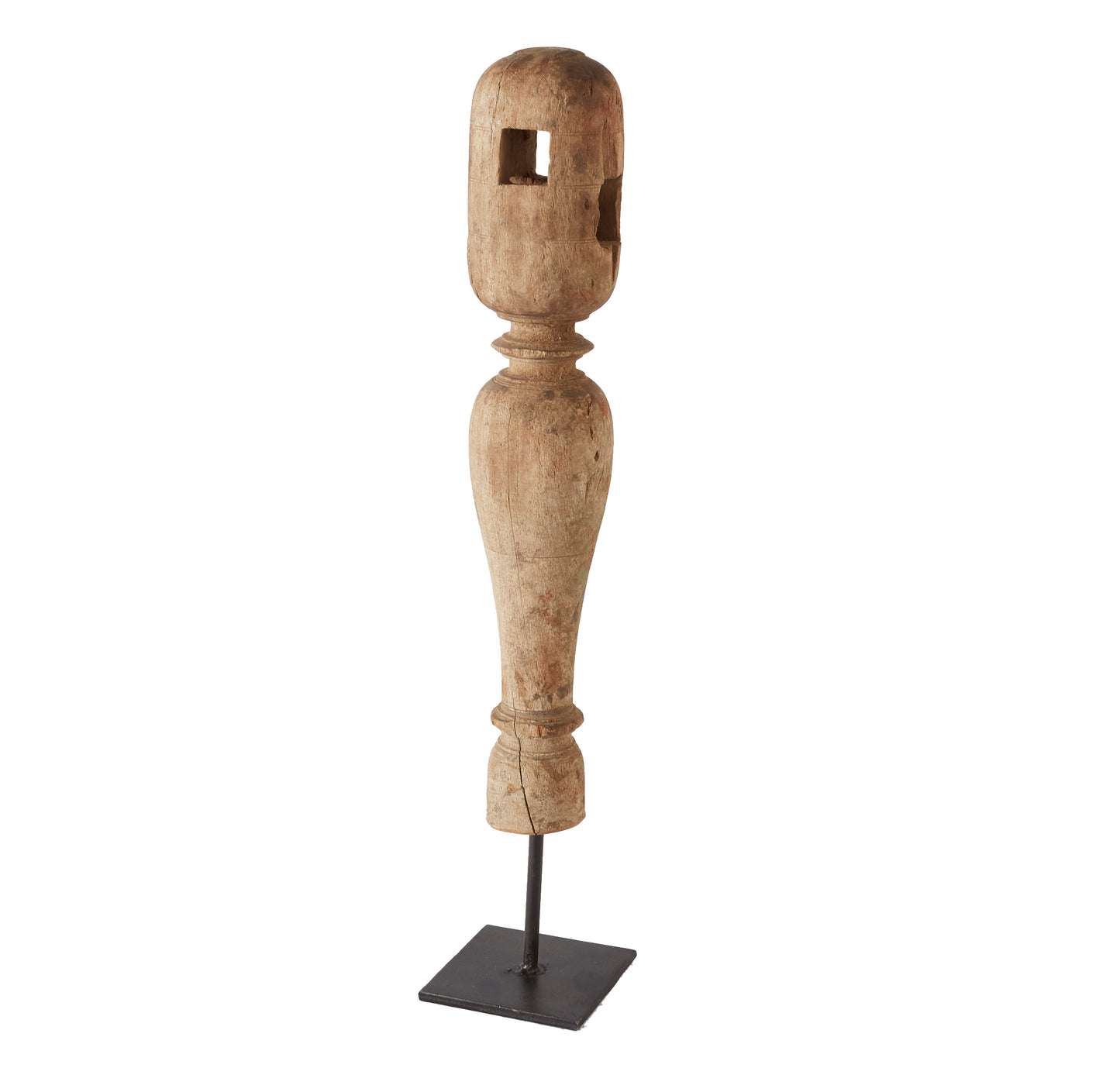 Reclaimed Wood Carving Statue Set of 2 By Accent Decor | Sculptures | Modishstore - 2