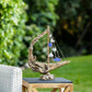 Driftwood Boat with Recycled Glass - Large Set of 4 By Garden Age Supply