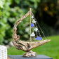 Driftwood Boat with Recycled Glass - Large Set of 4 By Garden Age Supply