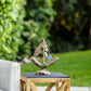 Driftwood Boat with Recycled Glass - Small 13"H Set of 4 By Garden Age Supply